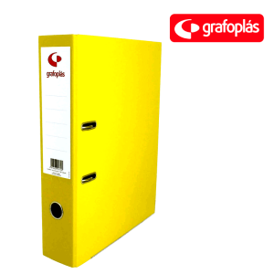 Archivador Grafcolor Din A-4 65mm color amarillo